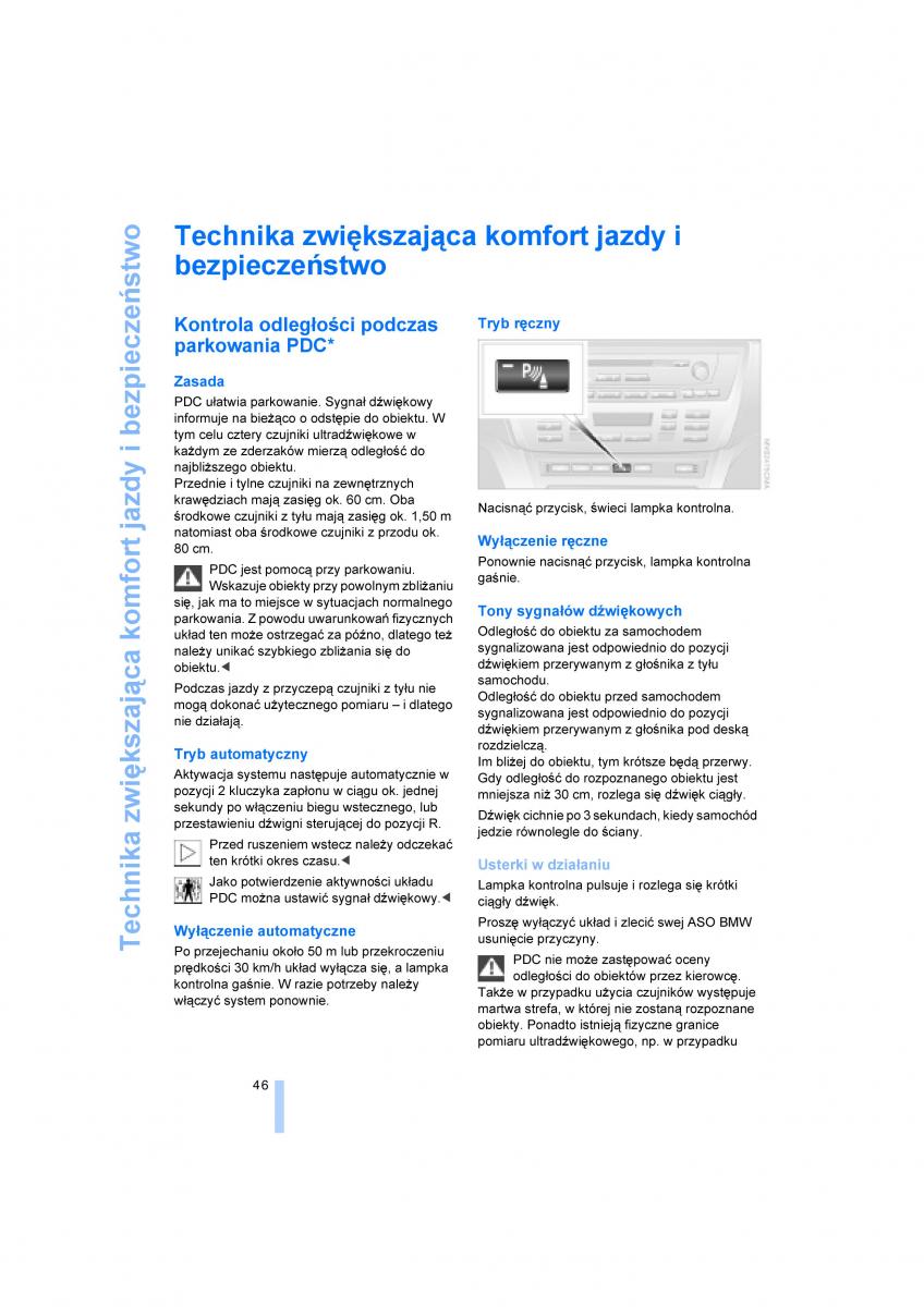 BMW X3 E83 instrukcja obslugi / page 48