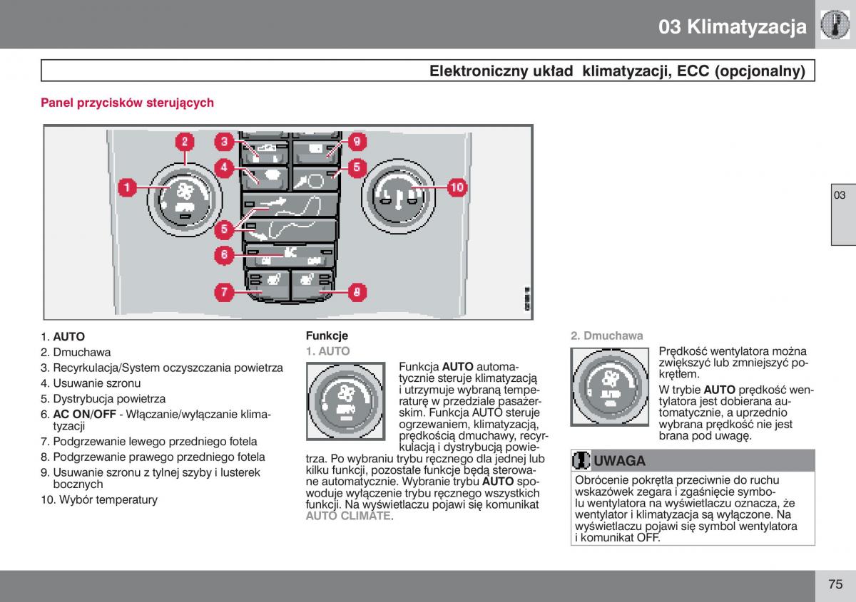 Volvo V50 instrukcja obslugi / page 76