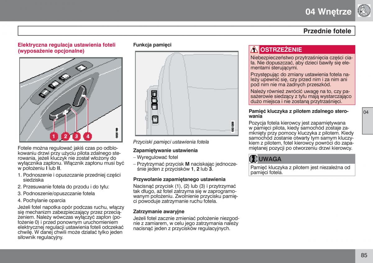 Volvo V50 instrukcja obslugi / page 86