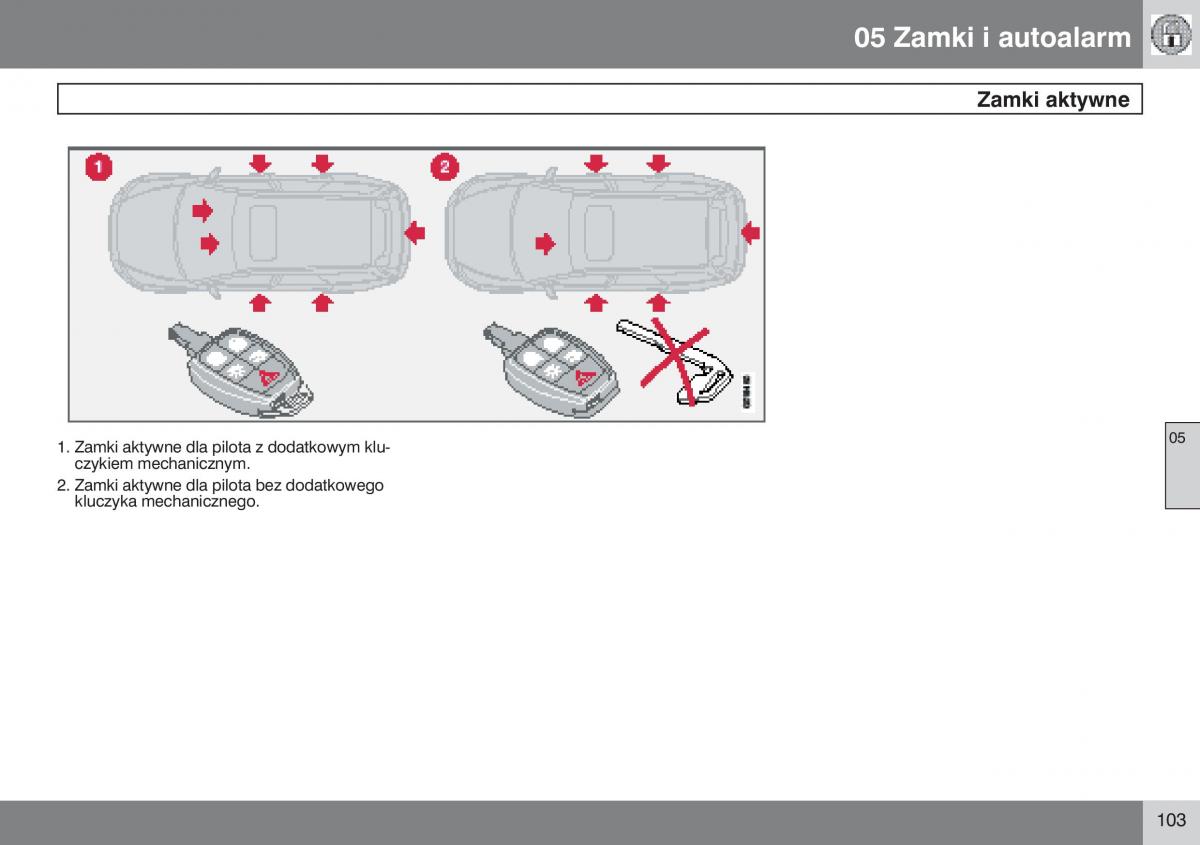 Volvo V50 instrukcja obslugi / page 104