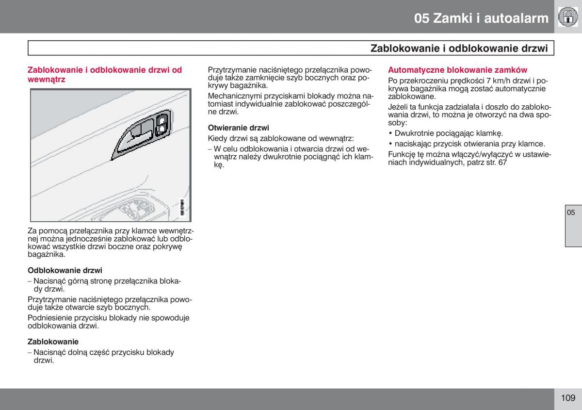 Volvo V50 instrukcja obslugi / page 110