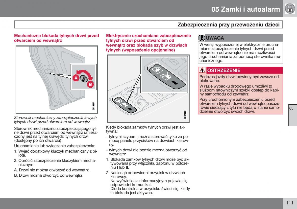 Volvo V50 instrukcja obslugi / page 112