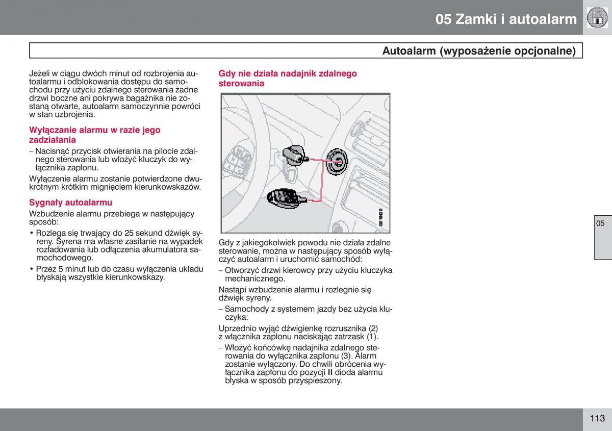 Volvo V50 instrukcja obslugi / page 114