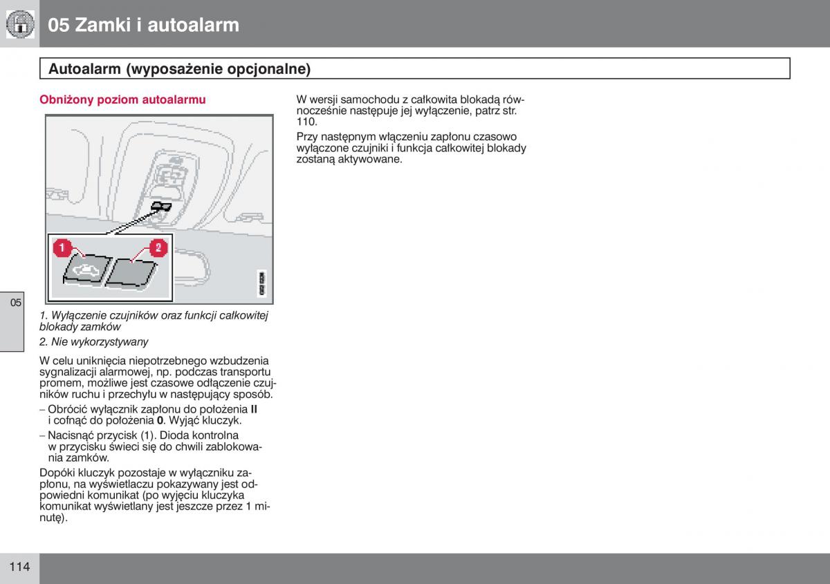 Volvo V50 instrukcja obslugi / page 115