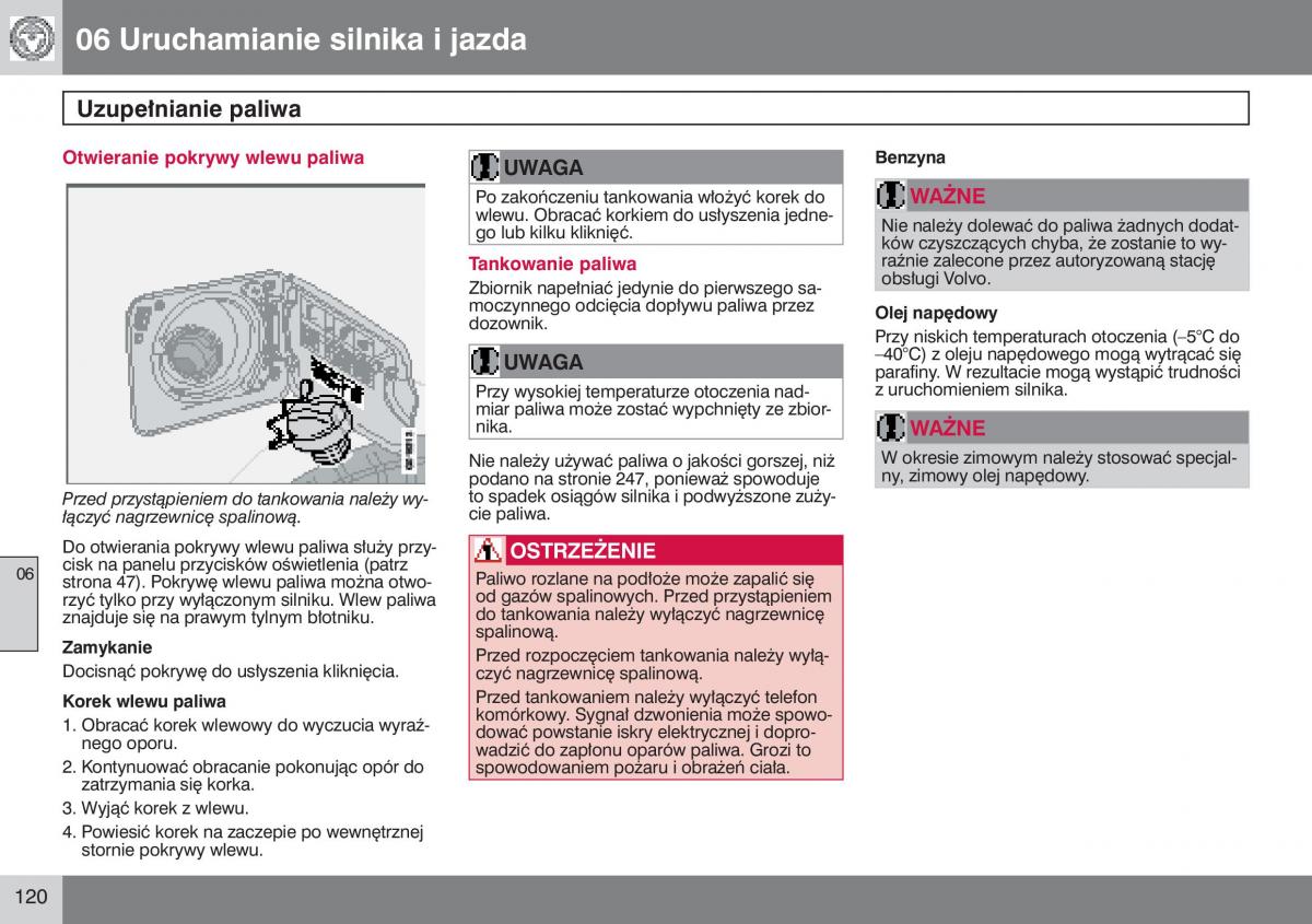 Volvo V50 instrukcja obslugi / page 121