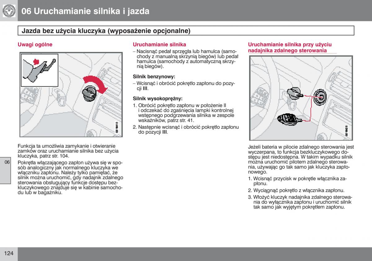 Volvo V50 instrukcja obslugi / page 125