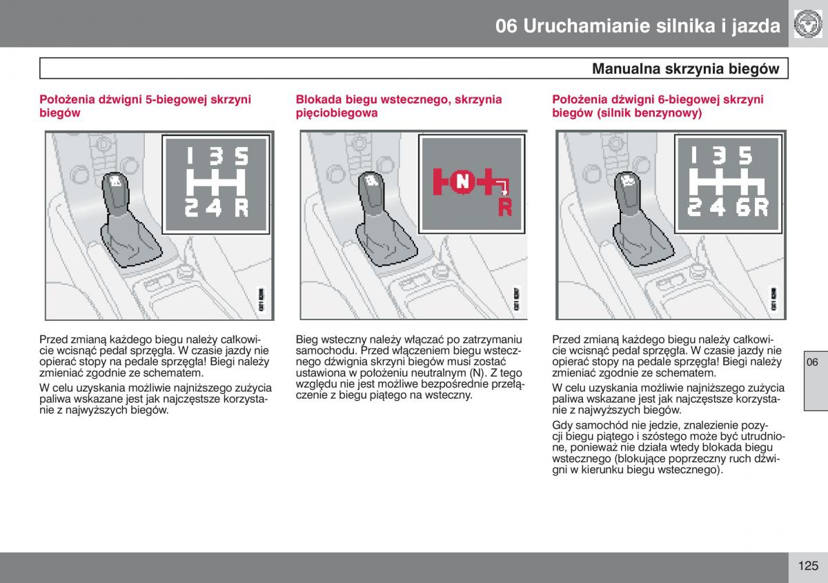 Volvo V50 instrukcja obslugi / page 126