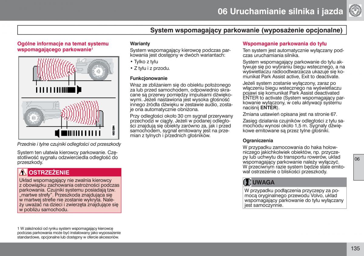 Volvo V50 instrukcja obslugi / page 136