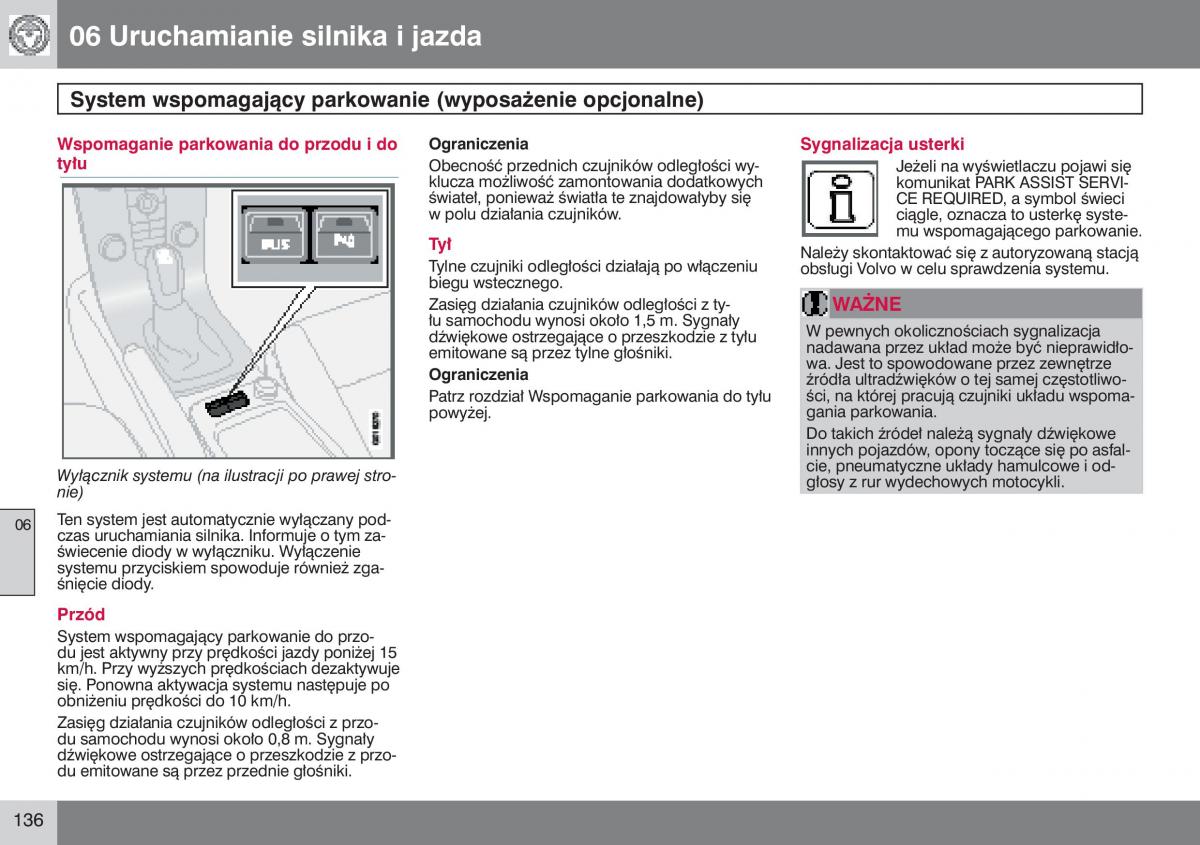 Volvo V50 instrukcja obslugi / page 137