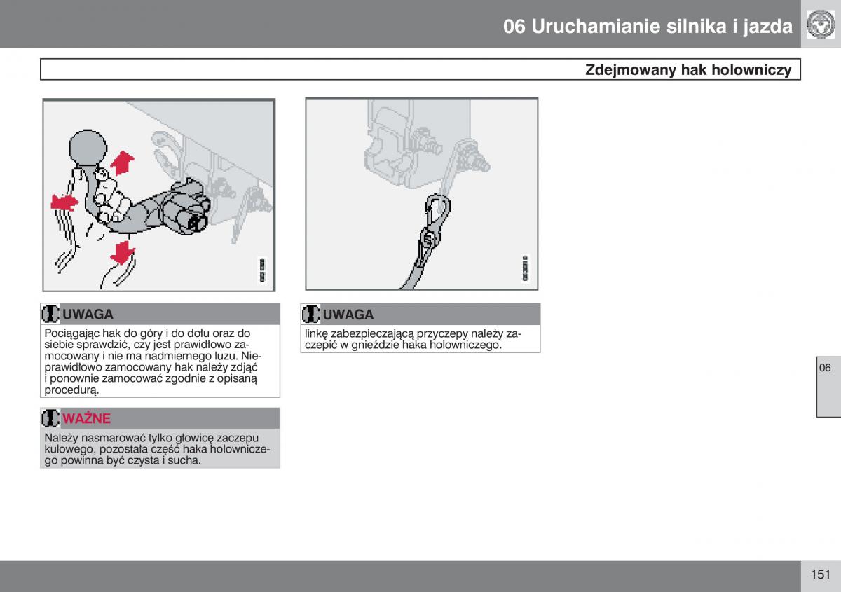 Volvo V50 instrukcja obslugi / page 152