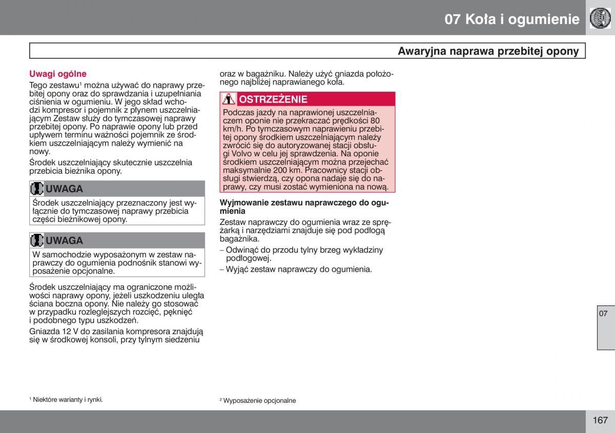 Volvo V50 instrukcja obslugi / page 168