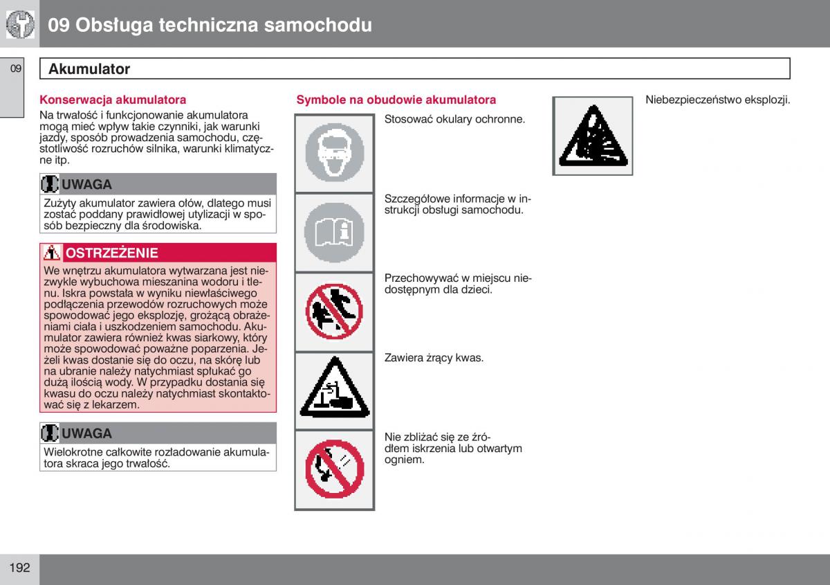 Volvo V50 instrukcja obslugi / page 193