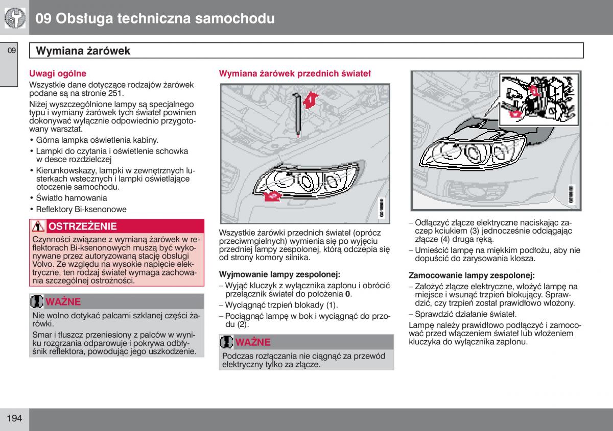 Volvo V50 instrukcja obslugi / page 195