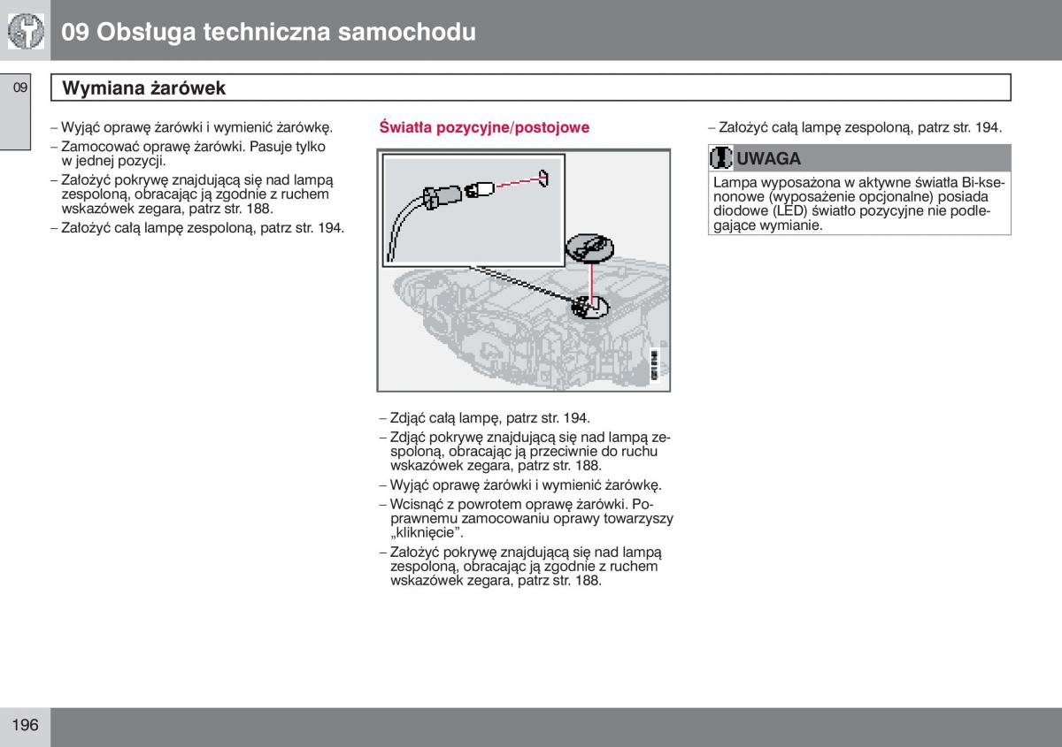 Volvo V50 instrukcja obslugi / page 197