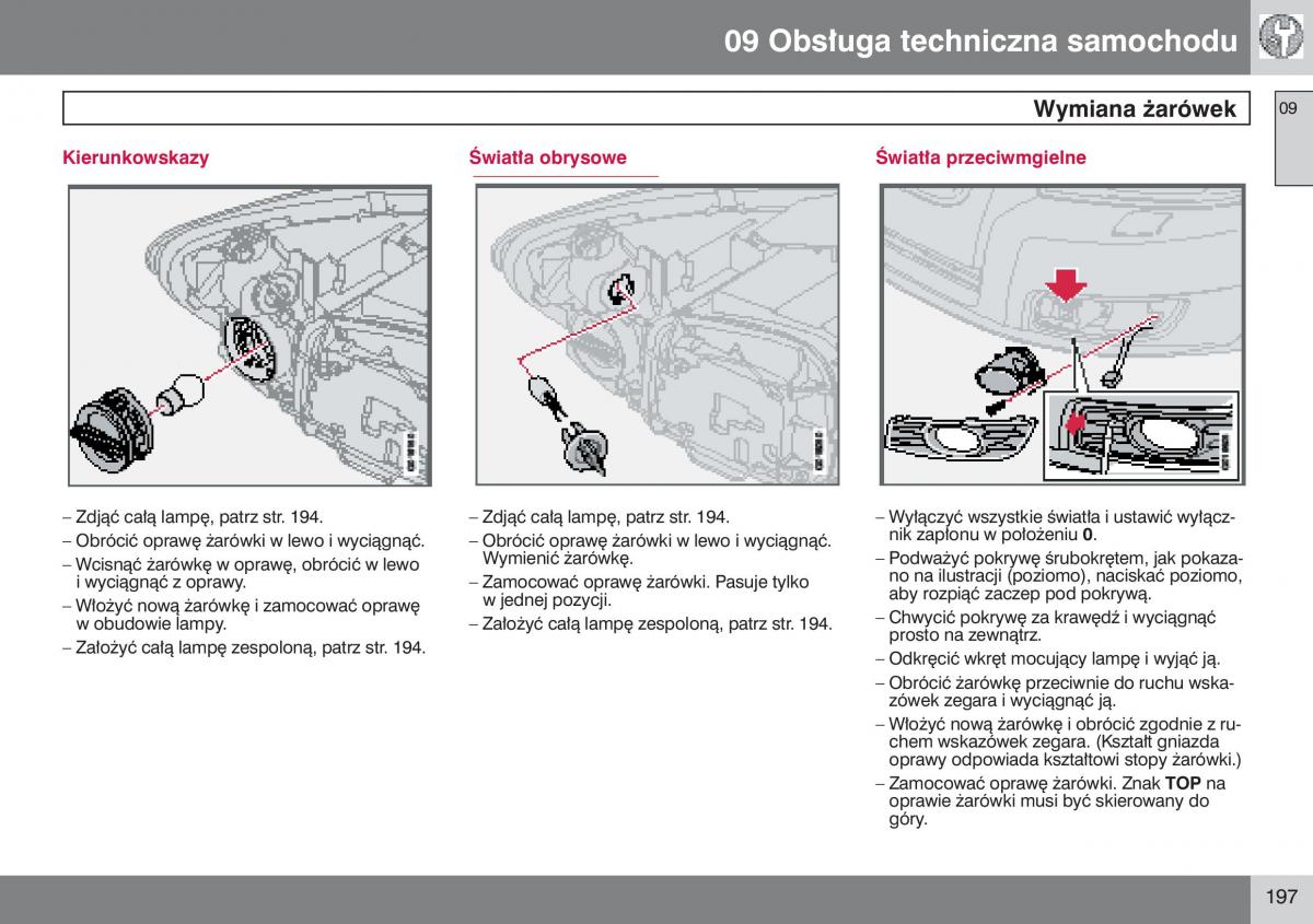 Volvo V50 instrukcja obslugi / page 198