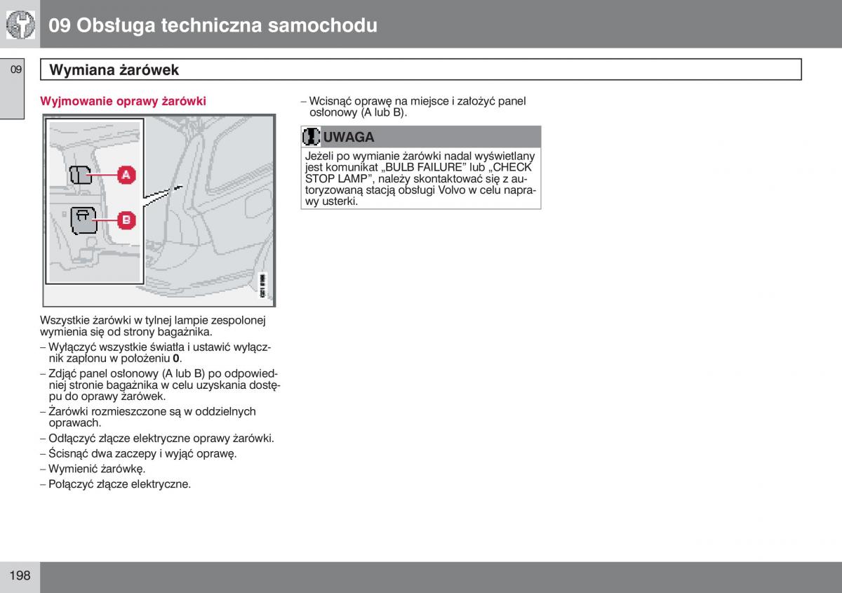 Volvo V50 instrukcja obslugi / page 199