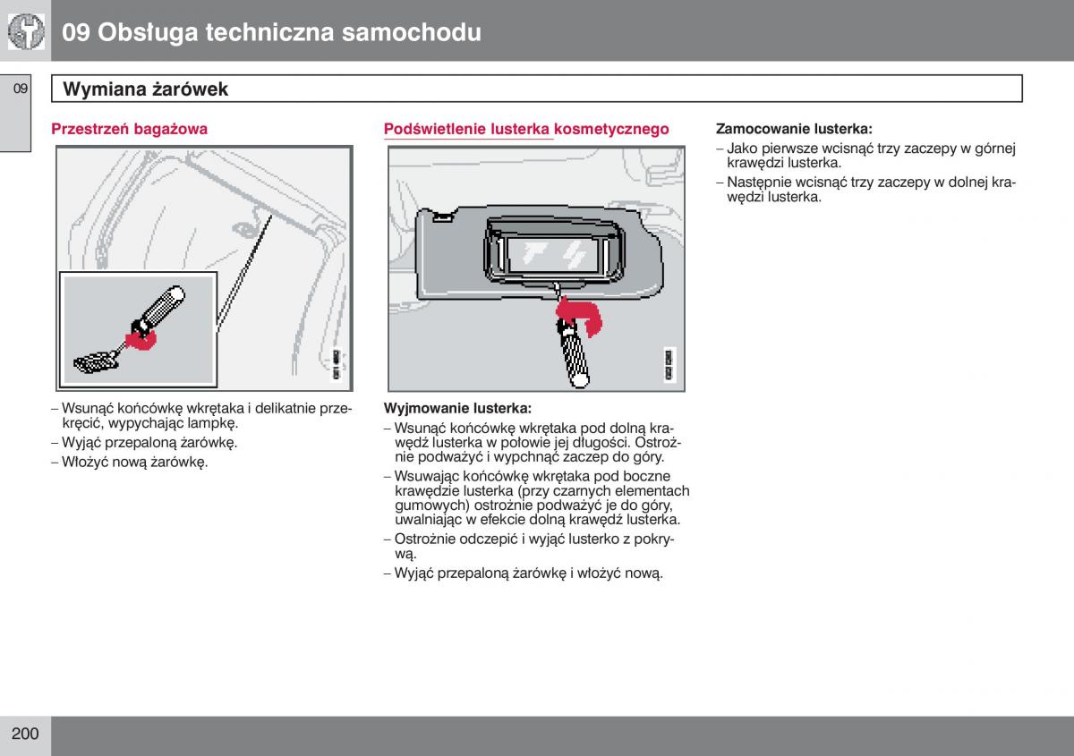 Volvo V50 instrukcja obslugi / page 201