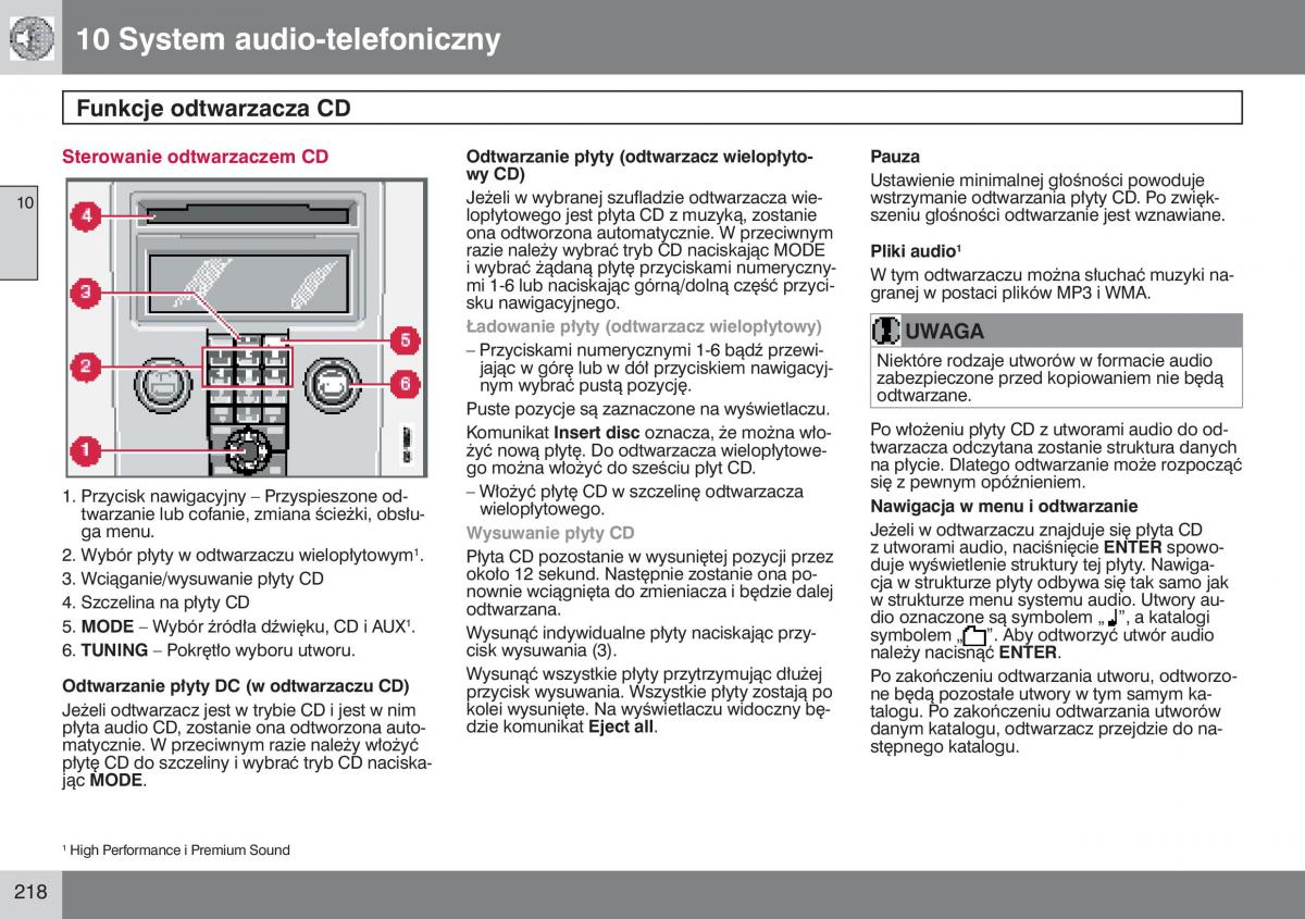 Volvo V50 instrukcja obslugi / page 219