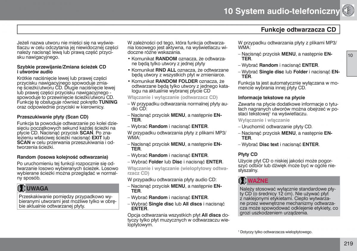 Volvo V50 instrukcja obslugi / page 220