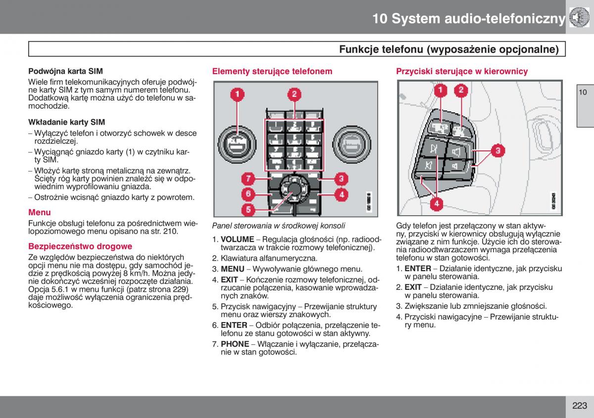 Volvo V50 instrukcja obslugi / page 224