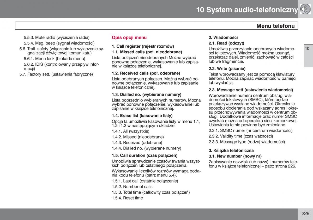 Volvo V50 instrukcja obslugi / page 230