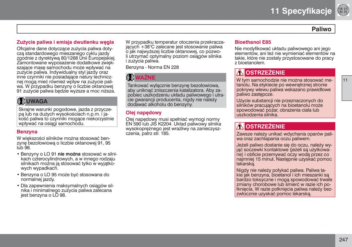 Volvo V50 instrukcja obslugi / page 248