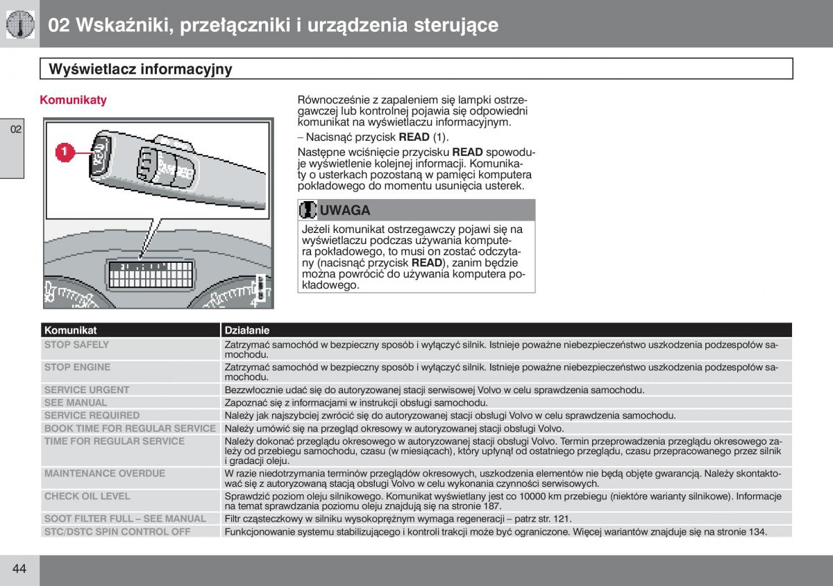 Volvo V50 instrukcja obslugi / page 45