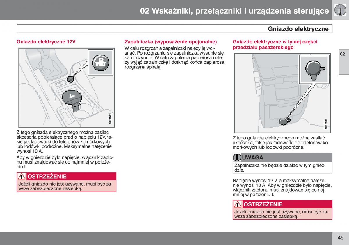 Volvo V50 instrukcja obslugi / page 46