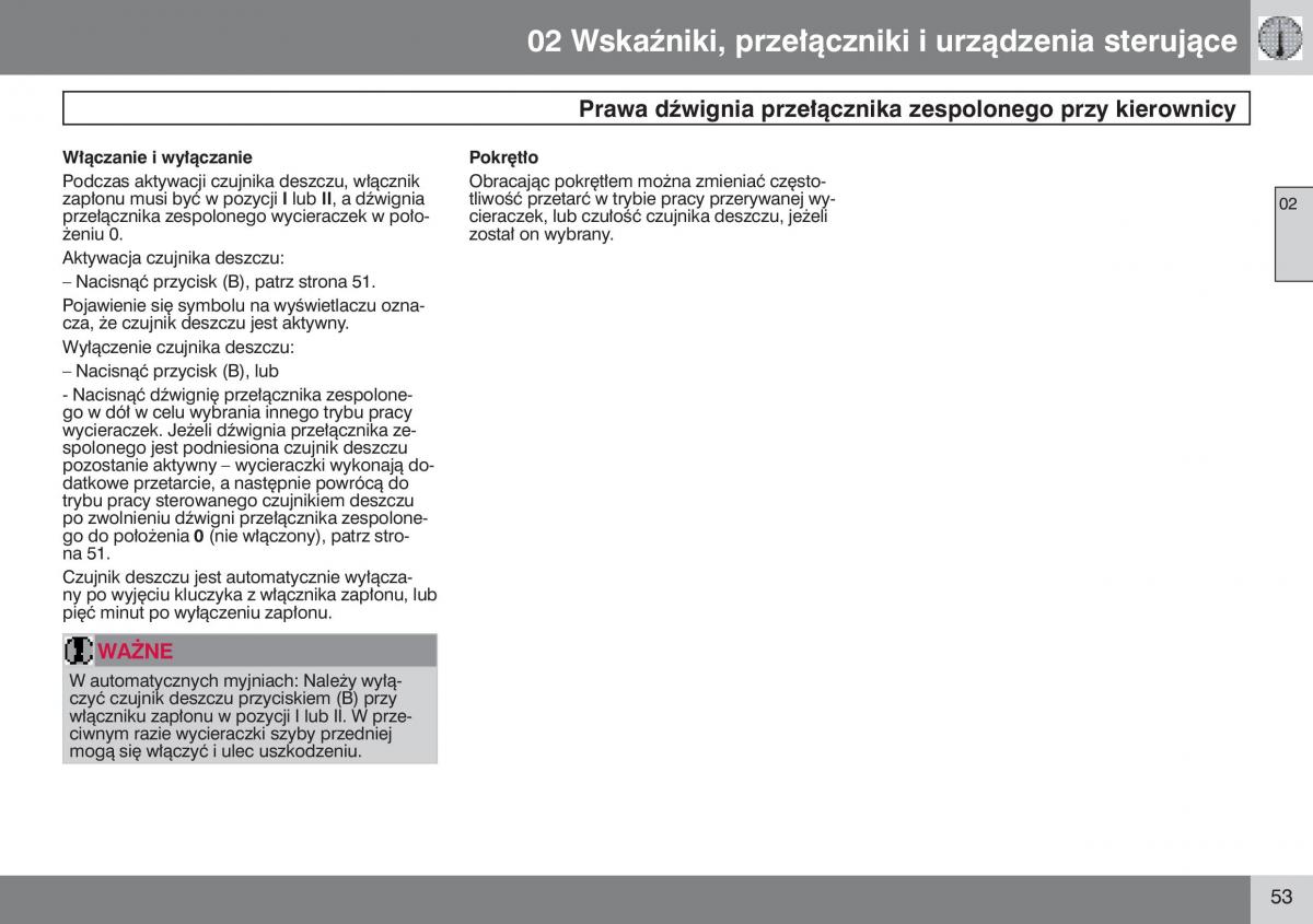 Volvo V50 instrukcja obslugi / page 54