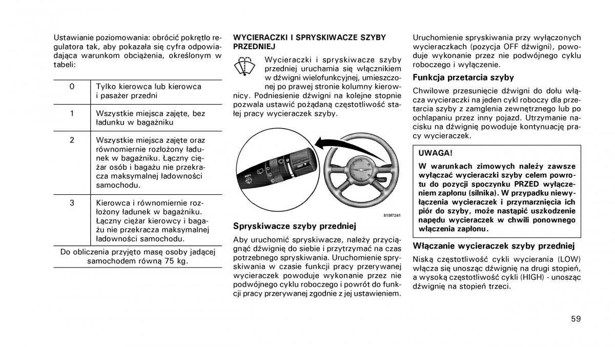 manual  Chrysler PT Cruiser instrukcja / page 60