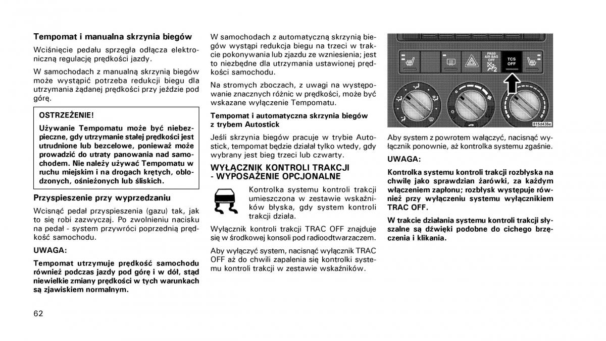 manual  Chrysler PT Cruiser instrukcja / page 63