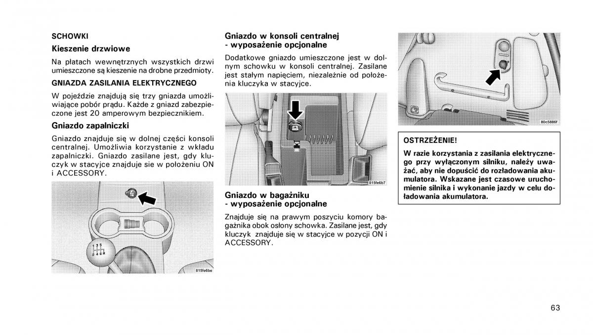 manual  Chrysler PT Cruiser instrukcja / page 64