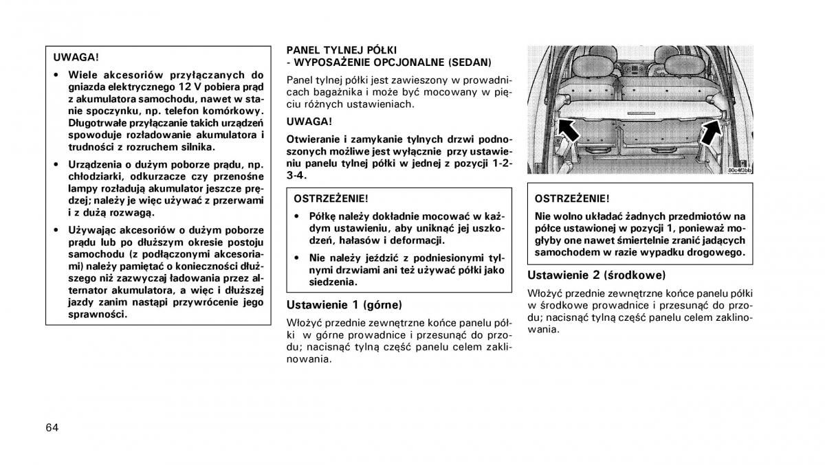 manual  Chrysler PT Cruiser instrukcja / page 65