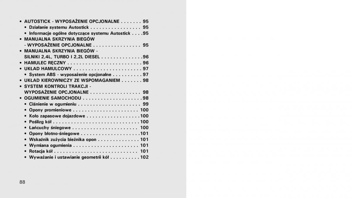 Chrysler PT Cruiser instrukcja obslugi / page 89