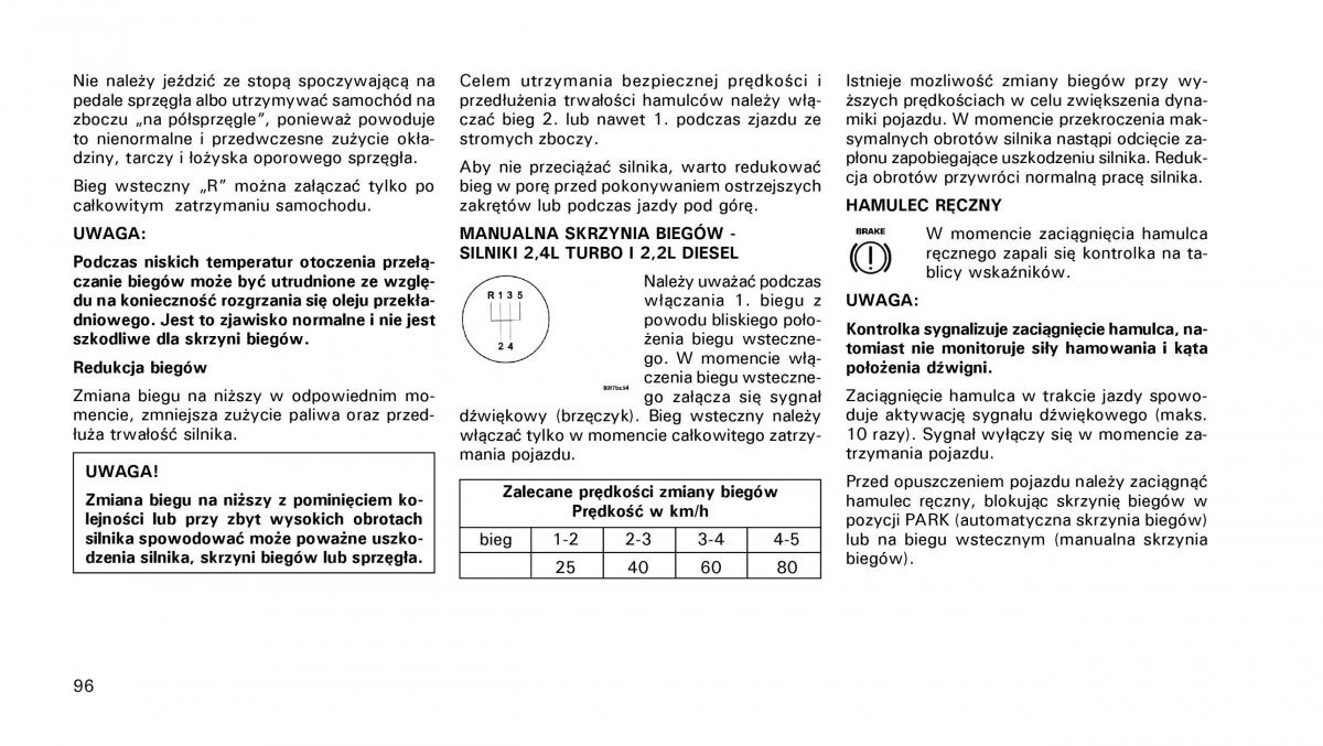 manual  Chrysler PT Cruiser instrukcja / page 97