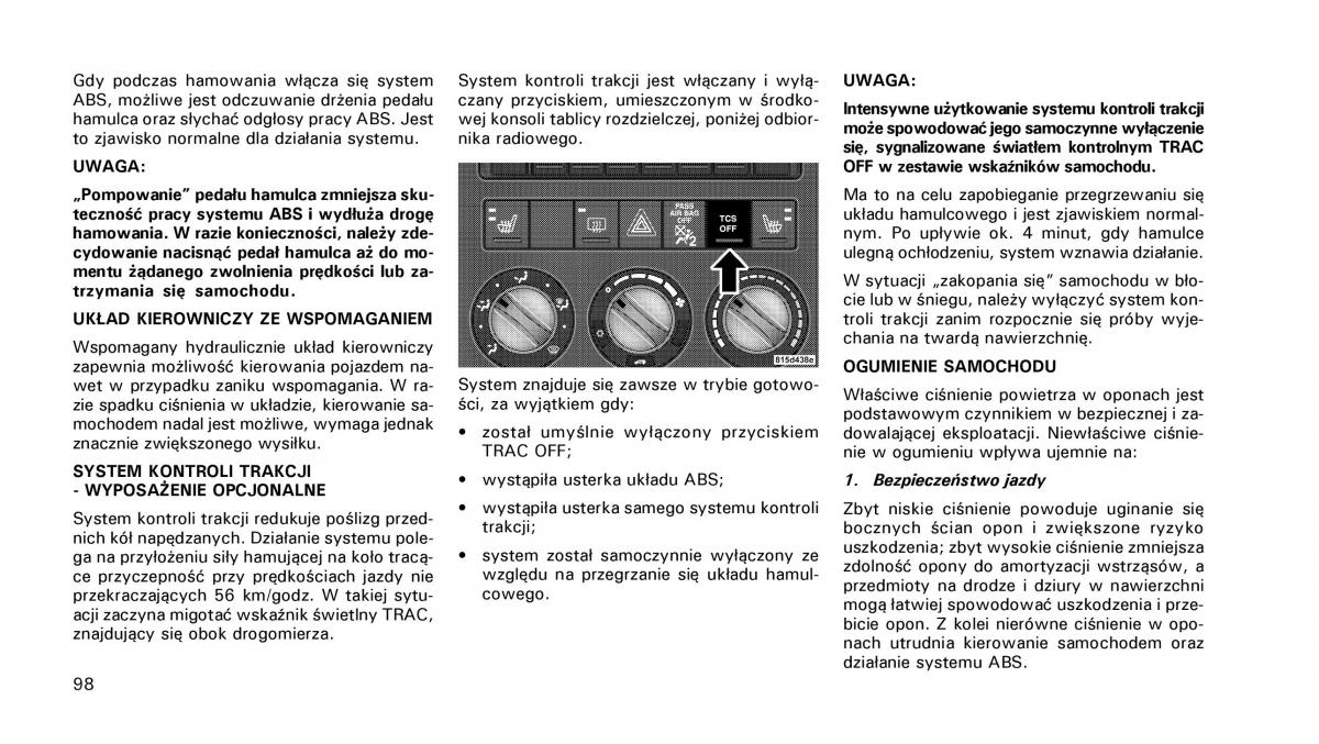 Chrysler PT Cruiser instrukcja obslugi / page 99