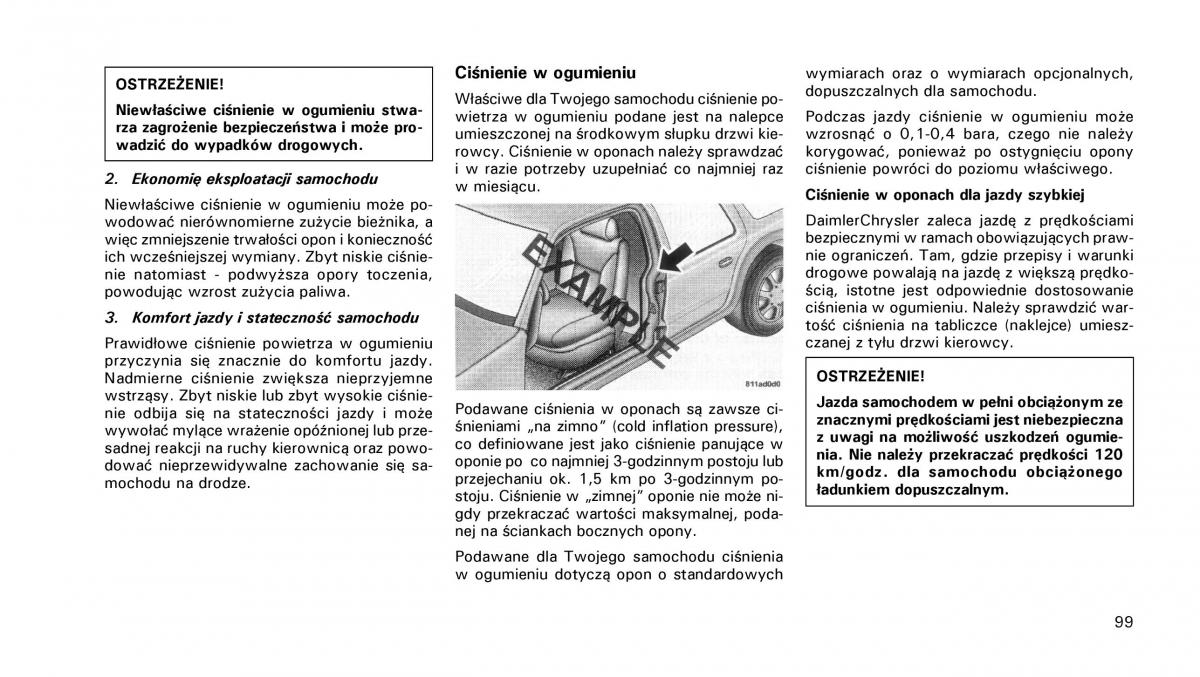 Chrysler PT Cruiser instrukcja obslugi / page 100