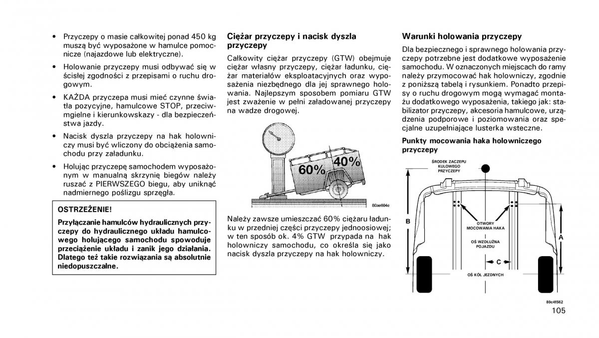 Chrysler PT Cruiser instrukcja obslugi / page 106