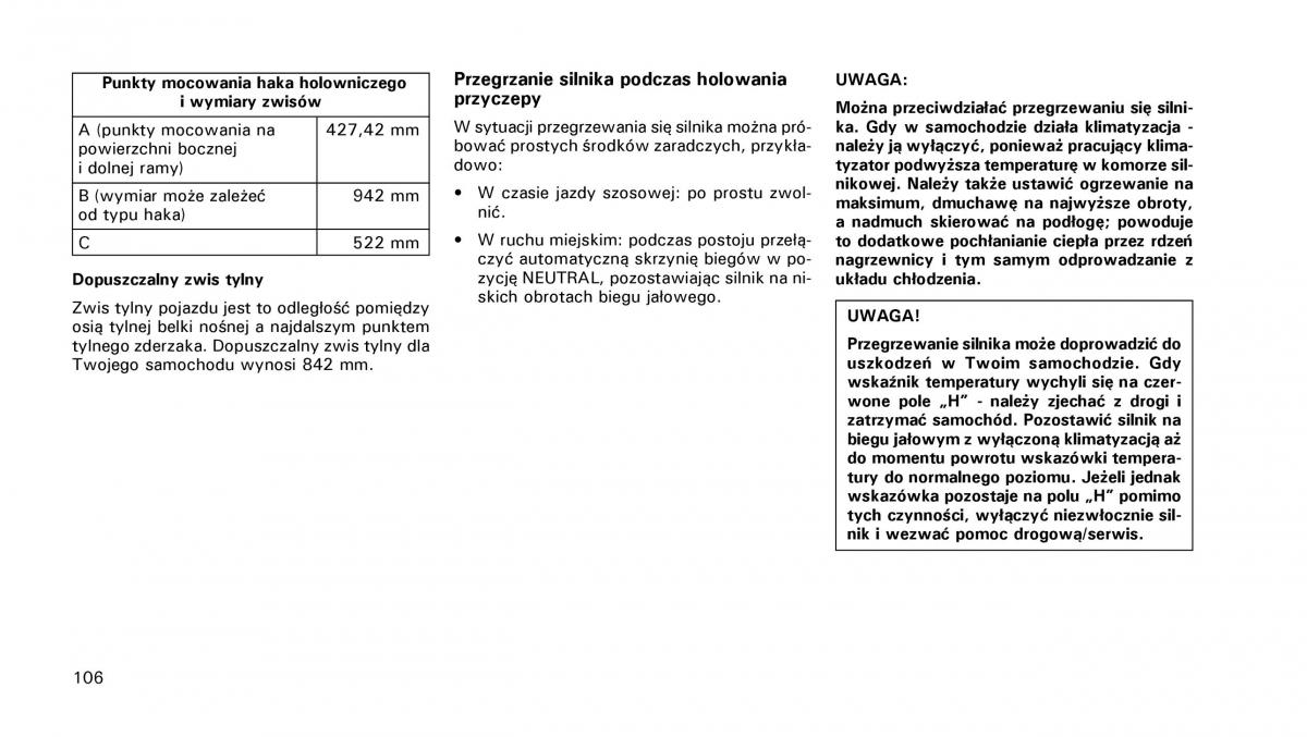 Chrysler PT Cruiser instrukcja obslugi / page 107