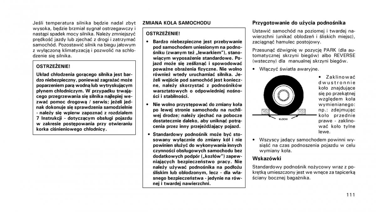 Chrysler PT Cruiser instrukcja obslugi / page 112