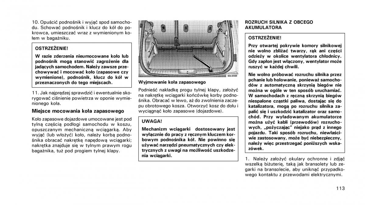 Chrysler PT Cruiser instrukcja obslugi / page 114