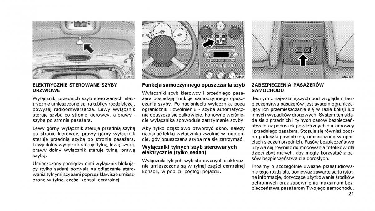 manual  Chrysler PT Cruiser instrukcja / page 22