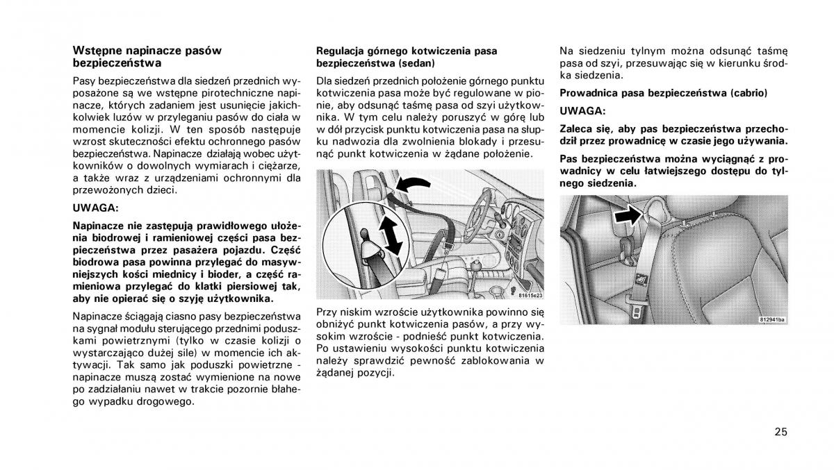 manual  Chrysler PT Cruiser instrukcja / page 26