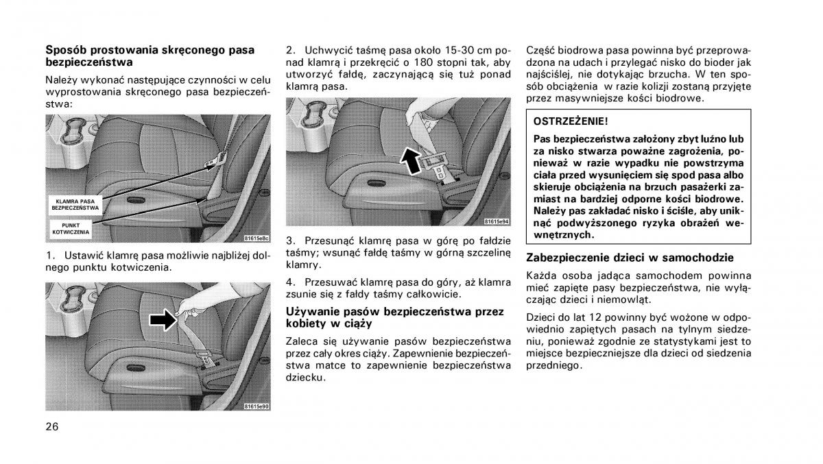 manual  Chrysler PT Cruiser instrukcja / page 27