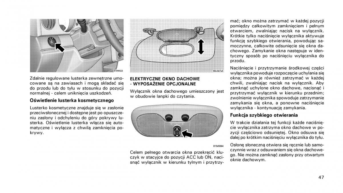 manual  Chrysler PT Cruiser instrukcja / page 48