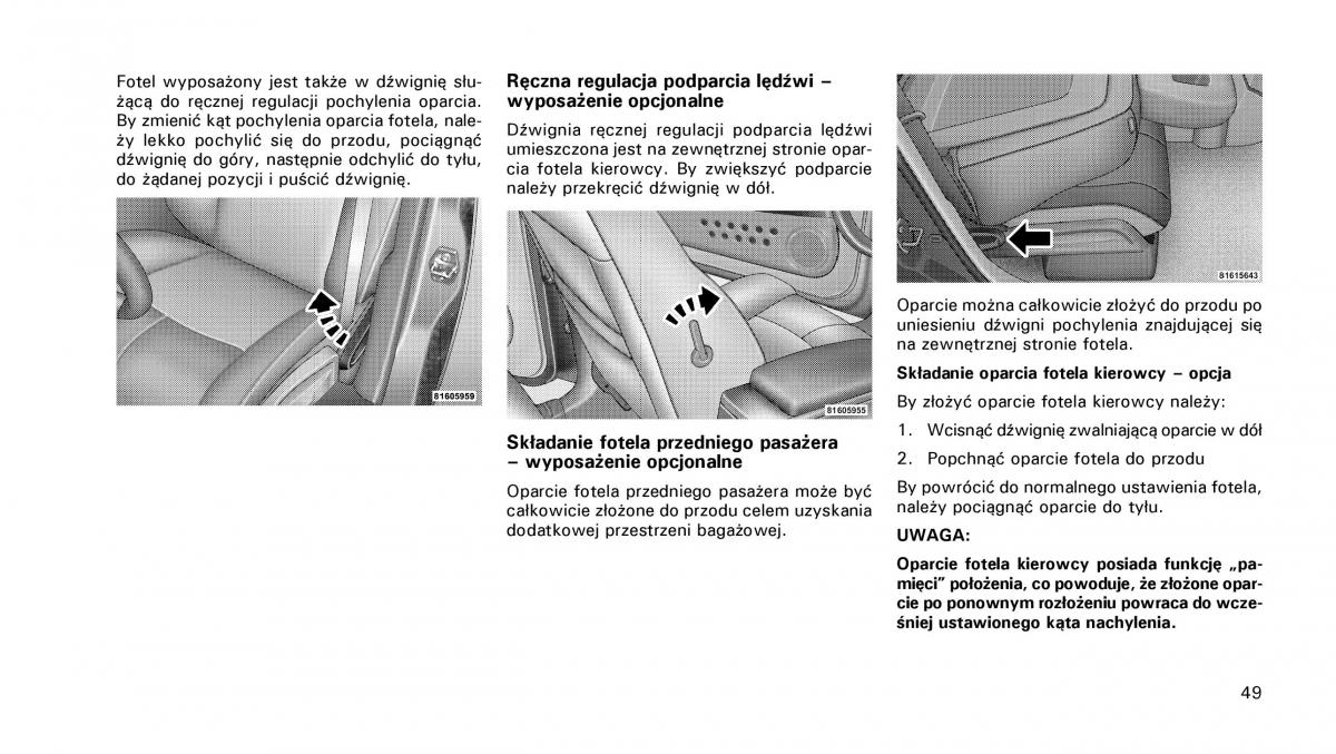 manual  Chrysler PT Cruiser instrukcja / page 50