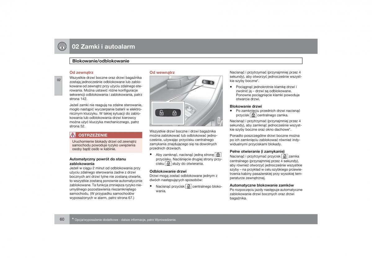 Volvo XC60 instrukcja obslugi / page 63