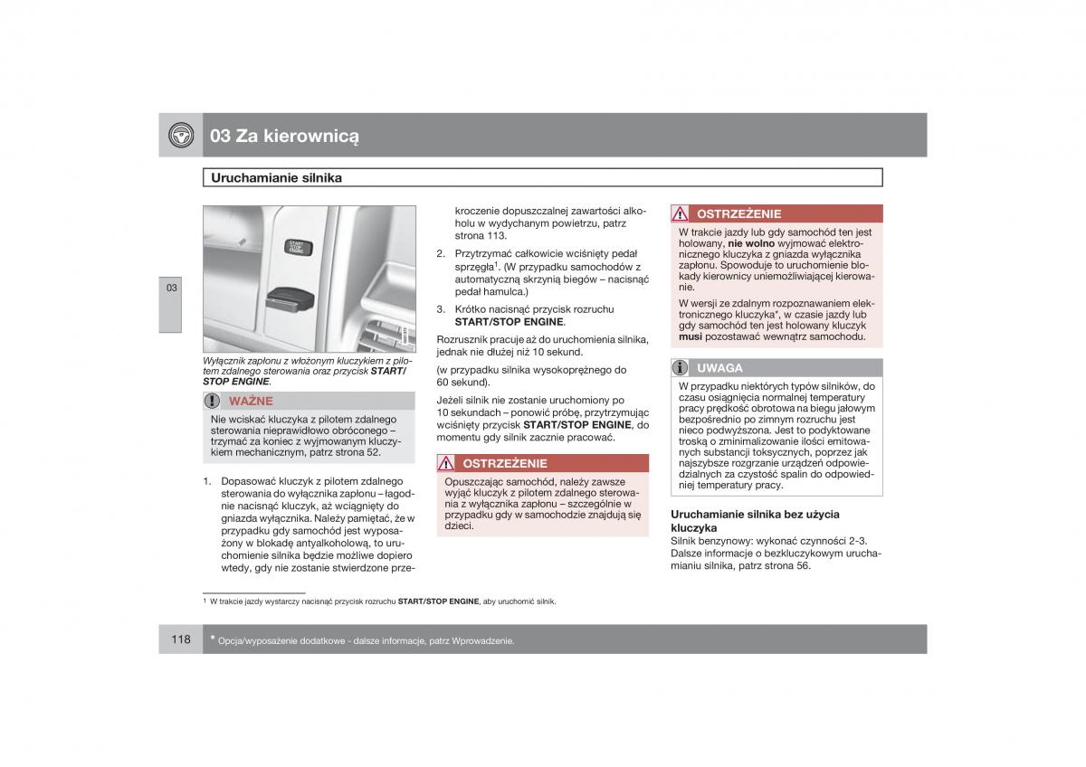 Volvo XC60 instrukcja obslugi / page 121