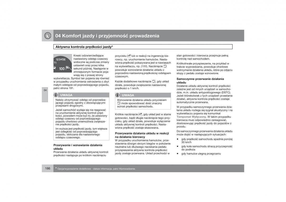 Volvo XC60 instrukcja obslugi / page 189