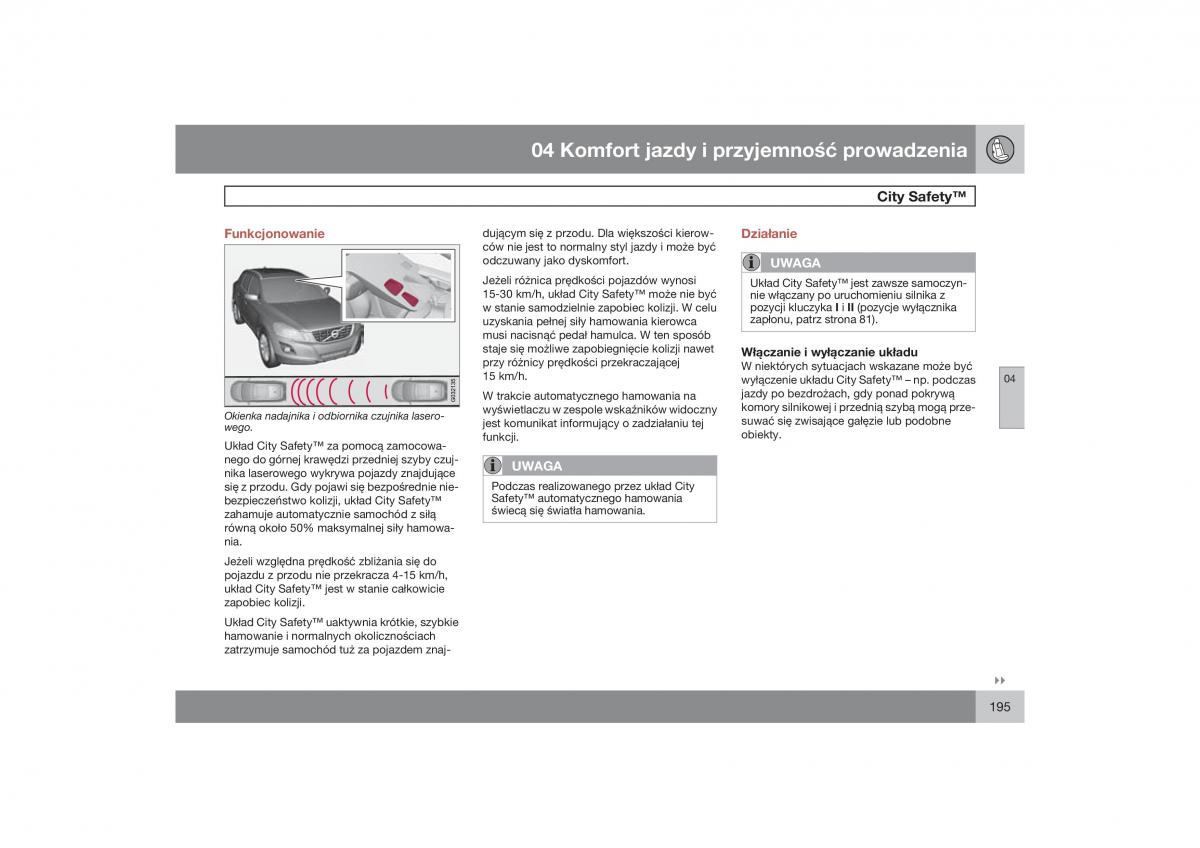 Volvo XC60 instrukcja obslugi / page 198